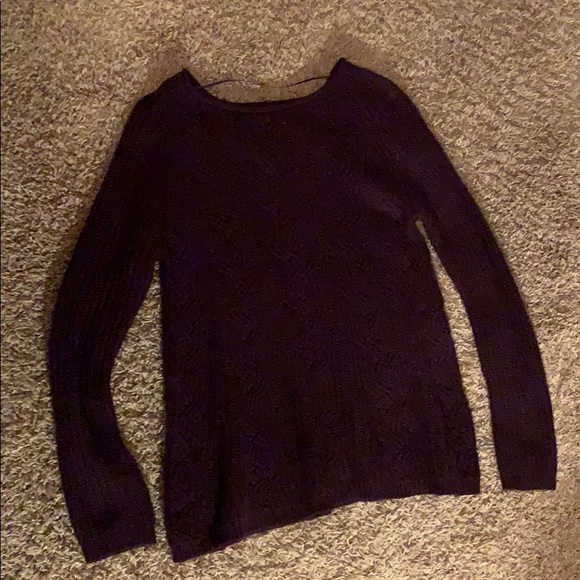 dark purple sweater